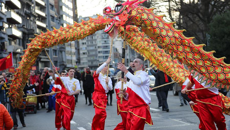 Belgique : célébration du Nounvel An chinois à Liège