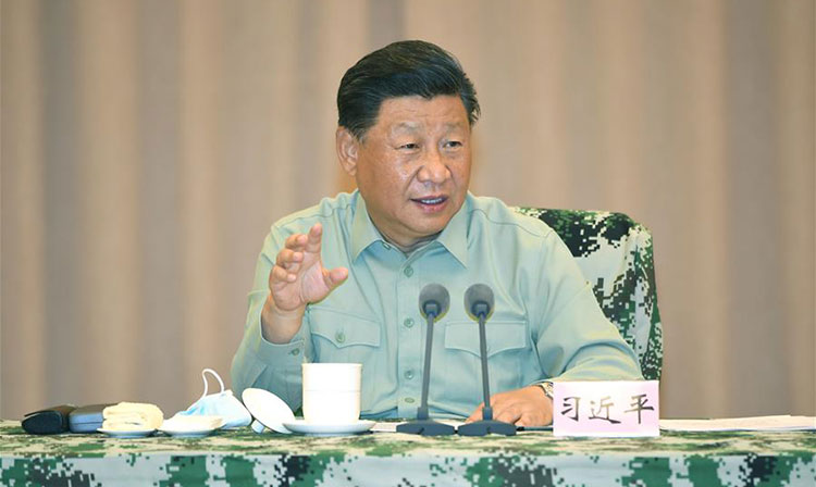 Xi Jinping demande &agrave; l'arm&eacute;e d'accomplir les t&acirc;ches de suivi du contr&ocirc;le des inondations