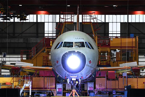Airbus renforce sa capacité de production dans son usine à Tianjin en lançant les avions A321