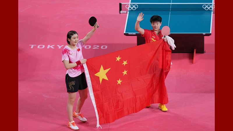 JO de Tokyo : la Chine remporte les médailles d'or et d'argent à l'épreuve du tennis de table - simple dames