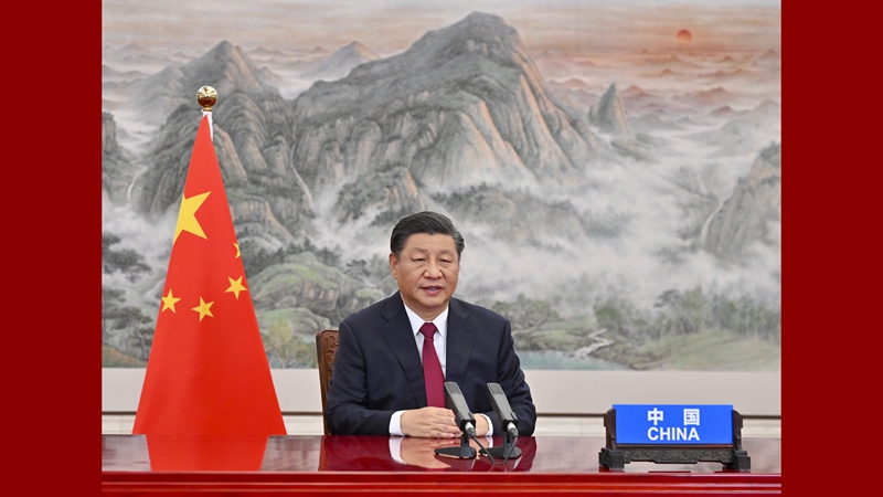 Xi Jinping s'adresse au Sommet du G20 par liaison vidéo