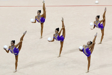 Universiade d'été : les Chinoises remportent le concours général par équipe de gymnastique rythmique
