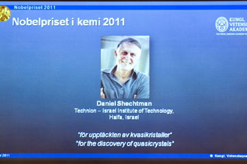 Le prix Nobel de chimie 2011 d&eacute;cern&eacute; &agrave; l'Isra&eacute;lien Daniel Shechtman