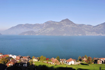 Suisse: le paysage pittoresque de canton de Lucerne