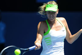 Open d'Australie: Sharapova qualifiée pour les demi-finales