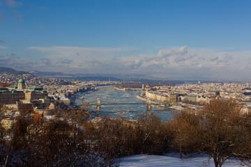 Photos: paysages de neige à Budapest
