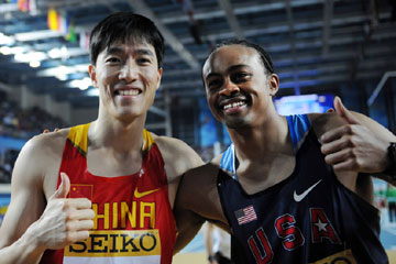 Salle/Mondiaux-2012/60 m haies hommes : Liu Xiang gagne la médaille d'argent