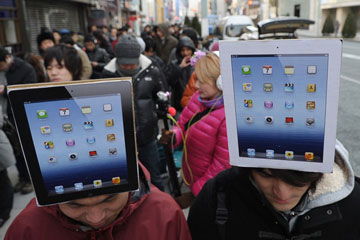 Mise en vente d'iPad 3 au Japon