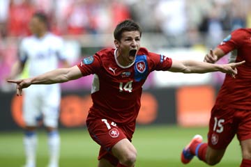 Euro 2012 : la République Tchèque bat la Grèce (2-1)