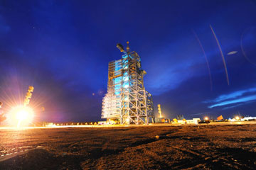 Shenzhou-9 entre dans la phase finale de pr&eacute;-lancement
