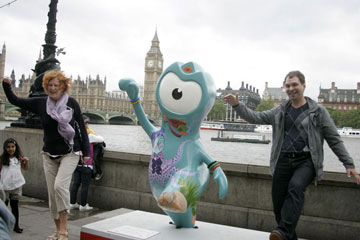 Les statues de mascotte des JO 2012 en pleine rue de Londres