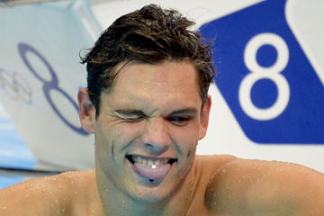 JO-2012-Natation-50 m nage libre messieurs: le Français Florent Manaudou remporte la médaille d'or