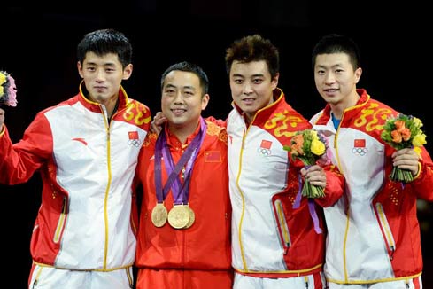 JO-2012 : la Chine championne du tennis de table par équipes messieurs