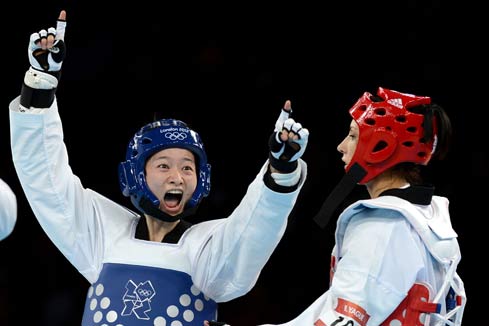 JO-2012: la Chinoise Wu Jingyu remporte la médaille d'or de taekwondo (moins de 49 kg)