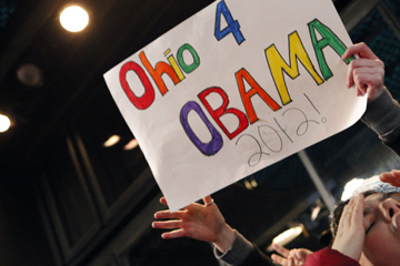 Célébration de la réélection de Barack Obama à New York