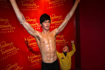 Musée de Madame Tussauds : une figure de cire d'un champion olympique à Shanghai