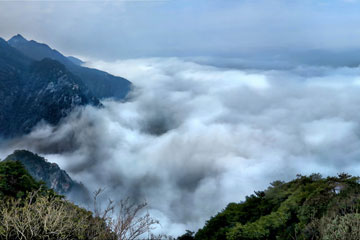 Chine: beaux paysages du mont Lu