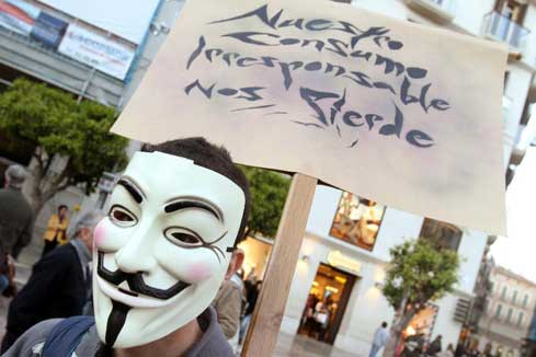 Espagne: protestation contre les mesures d'aust&eacute;rit&eacute; du gouvernement