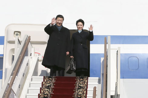 Arrivée à Moscou du président chinois pour une visite d'Etat