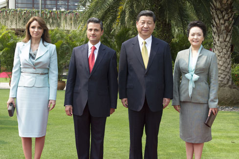 Rencontre entre le président chinois et son homologue mexicain