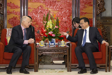 Rencontre entre le PM chinois et le gouverneur de Californie