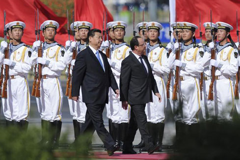 Entretien entre Xi Jinping et François Hollande