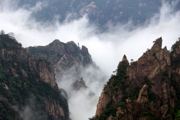 EN IMAGES: la mer de nuages des monts Huang