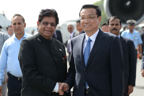 Arrivée du PM chinois Li Keqiang à New Delhi pour une visite officielle en Inde