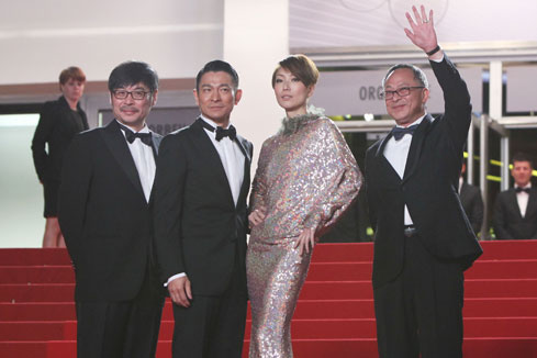 Cannes 2013: les stars posent pour la première du film « Détective aveugle »