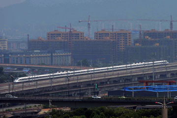 Chine : d&eacute;but des essais de la ligne &agrave; grande vitesse Nanjing-Hangzhou-Ningbo