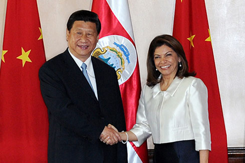 Les présidents chinois et costaricain discutent de la coopération bilatérale