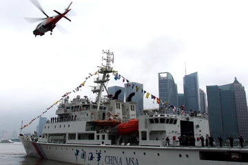 Départ d'un navire de patrouille chinois pour des visites d'amitié