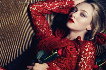 Amanda Seyfried pose pour Harper's Bazaar