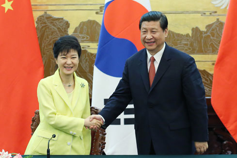 Entretien entre Xi Jinping et la présidente de la République de Corée