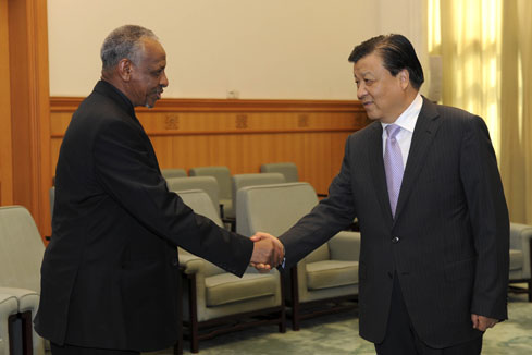 Un haut dirigeant chinois rencontre une délégation soudanaise