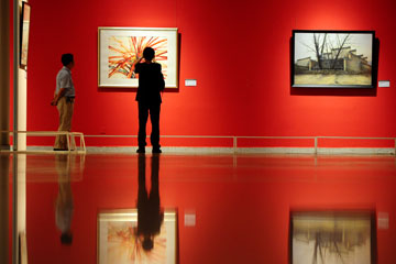 Photos: une exposition de l'aquarelle à Wuhan