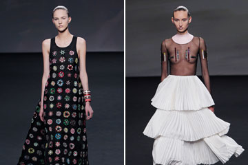 Haute couture: un défilé de Christian Dior à Paris
