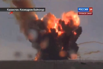Crash d'une fus&eacute;e russe portant trois satellites juste apr&egrave;s son lancement