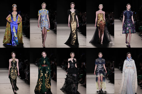PHOTOS - Haute Couture automne-hiver 2013-2014 à Paris : un défilé du designer chinois Laurence Xu