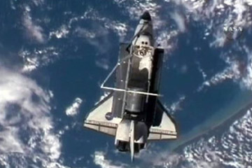 La navette am&eacute;ricaine Discovery s'est d&eacute;marr&eacute;e de la ISS