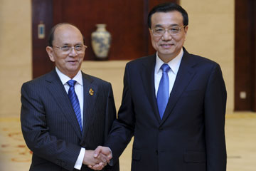 Rencontre entre le Premier ministre chinois et le président birman