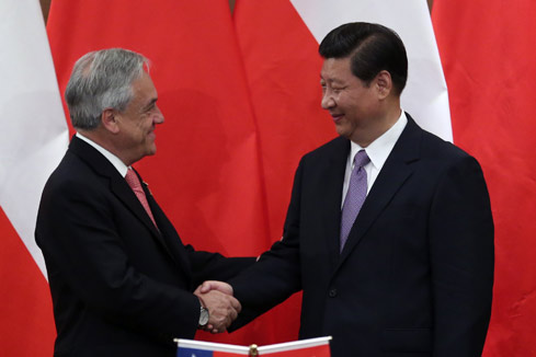 La Chine et le Chili s'engagent à promouvoir leur coopération bilatérale
