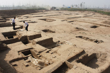 D&eacute;couverte d'anciens tombeaux dans le nord de la Chine