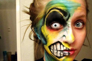 Photos - peintures sur visage terrifiantes