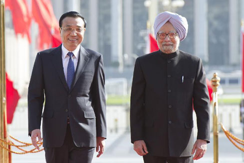 Le Premier ministre chinois s'entretient avec son homologue indien