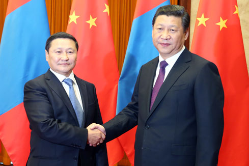 Xi Jinping rencontre le PM mongol