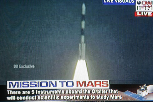 L'Inde lance sa premi&egrave;re mission vers Mars