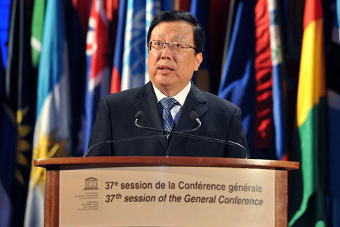 Hao Ping nommé président de la 37e Conférence générale de l'Unesco