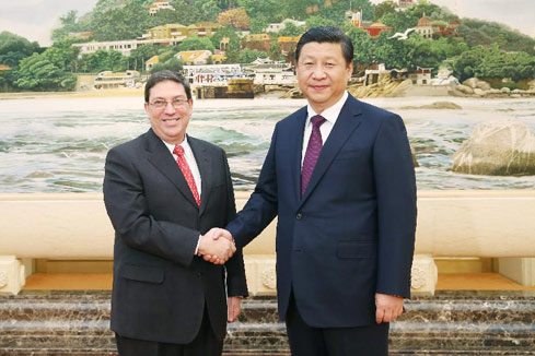 Le président chinois rencontre le ministre cubain des Affaires étrangères