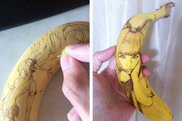 Un artiste japonais tatoue des bananes